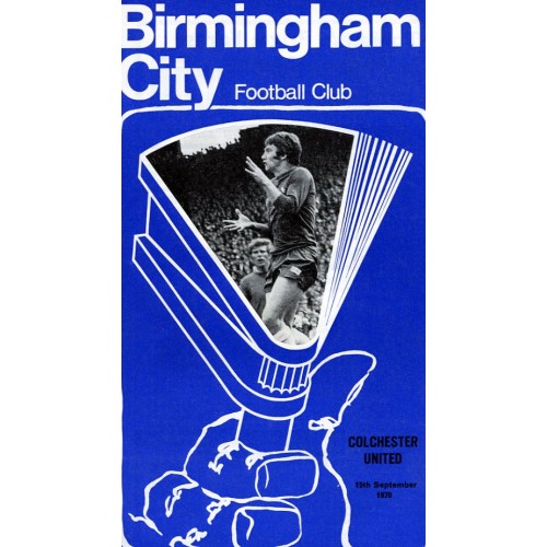 Birmingham City v Colchester United programme 15th September 1970 